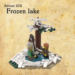 Frozen lake