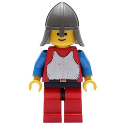 Knight (Breastplate on Red) - Red Legs, Neck-Protector