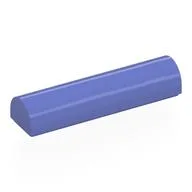 Brick Curved 1 x 4 x 2/3 Double, No Studs / Blue Violet