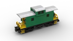 Wide Vision Caboose (Burlington Northern Color Scheme)