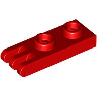 Lego Hinge Plate 1 x 2 with 3 Fingers [Hollow Studs] / Red