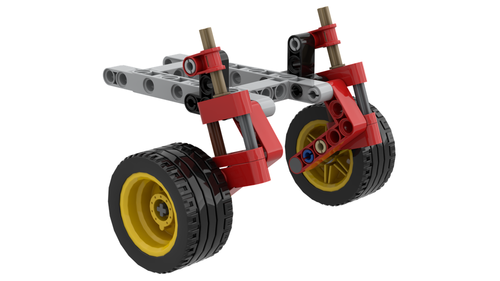 Lego Simple Trailing Arm Suspension (Custom Springs)