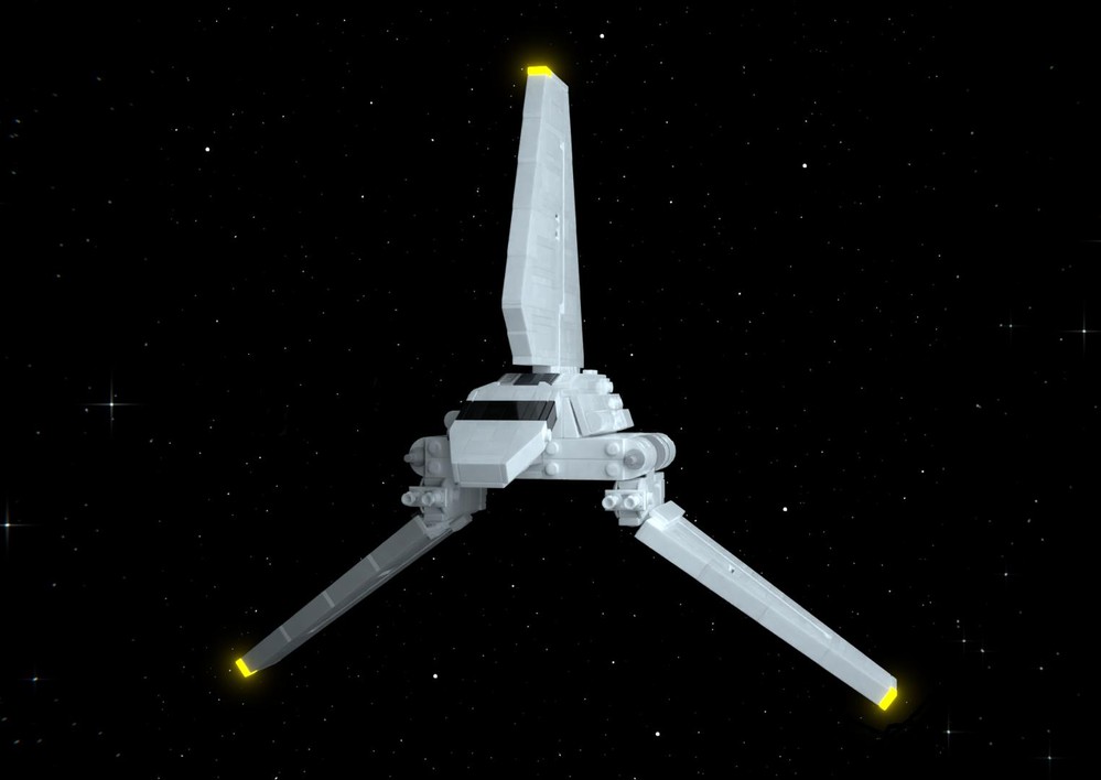 Lego Mini-Scale Imperial Shuttle with Display Stand