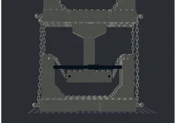 Tensegrity Tower - Dark Bluish Gray