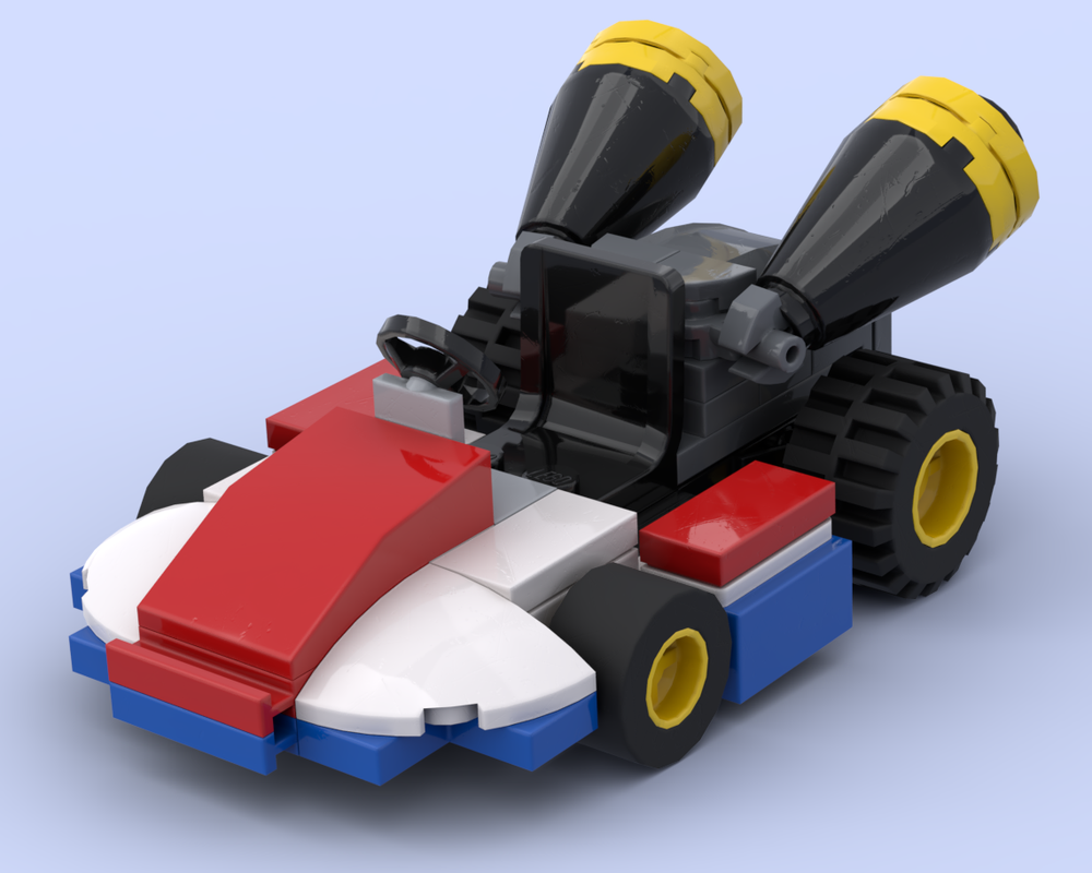 Lego Mario Kart - Standard Kart 8 (Minifig Scale)