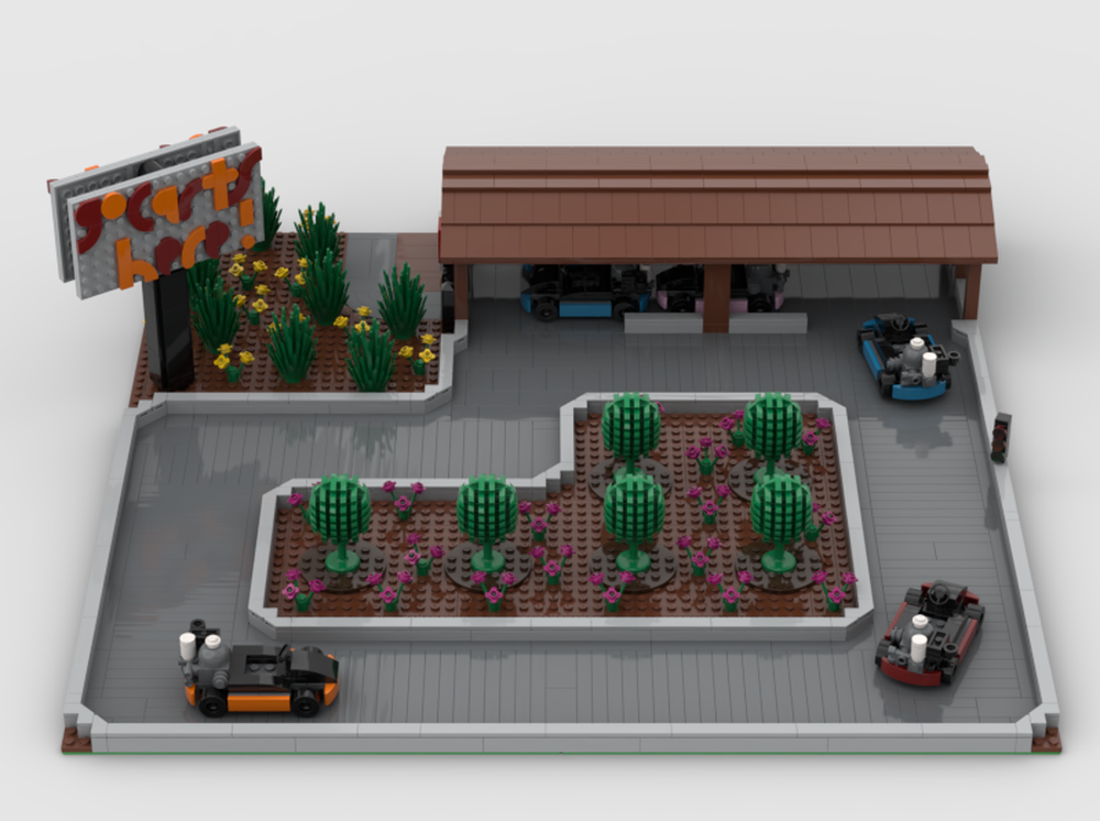Lego go-cart track