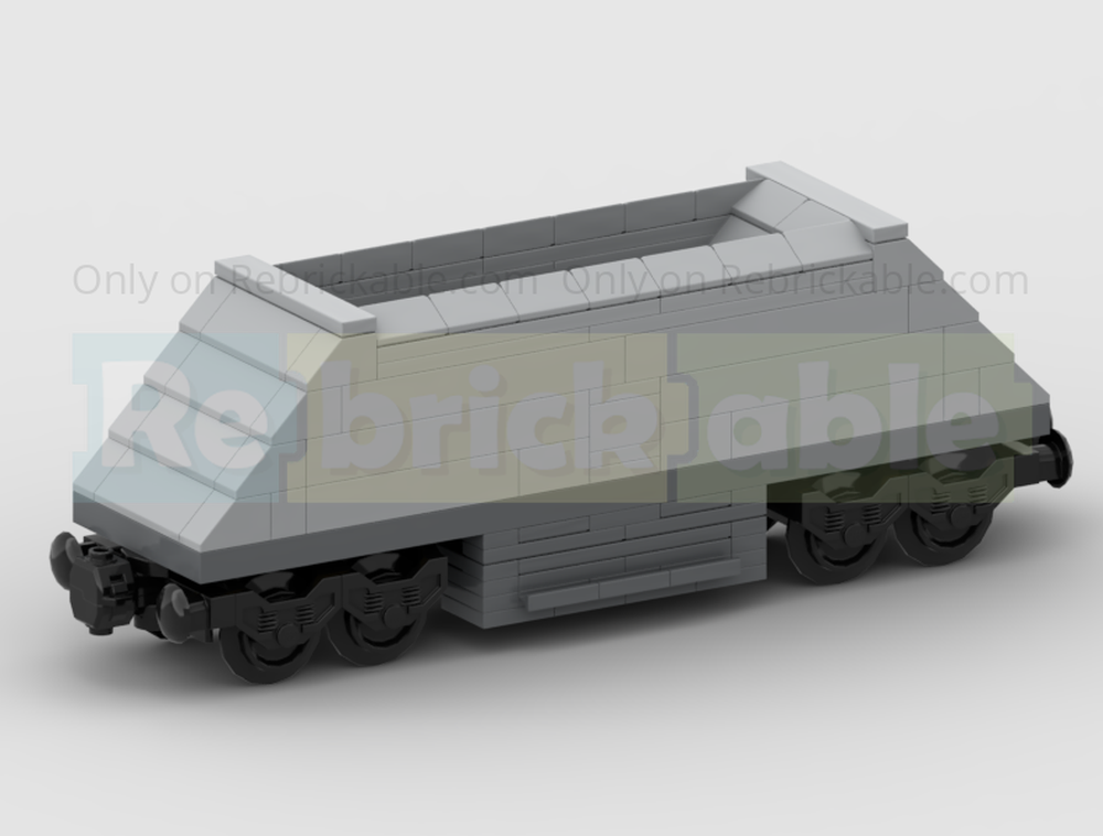Lego Aggregate Hopper Train Wagon With Unloading Mechanism