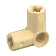 Technic Axle and Pin Connector Angled #6 - 90° / Tan