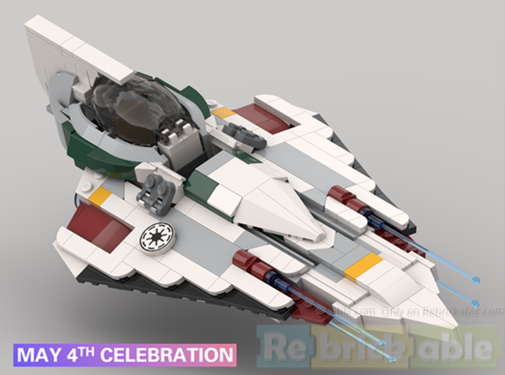 Lego Mace Windu's Delta-7B Aethersprite-Class Interceptor