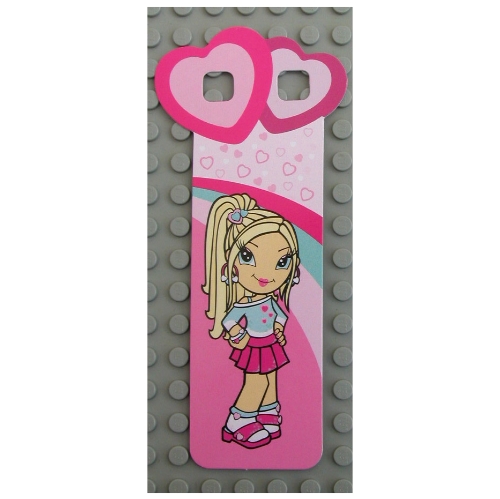 Lego Clikits Bookmark, 'Heart' Print / [No Color/Any Color]