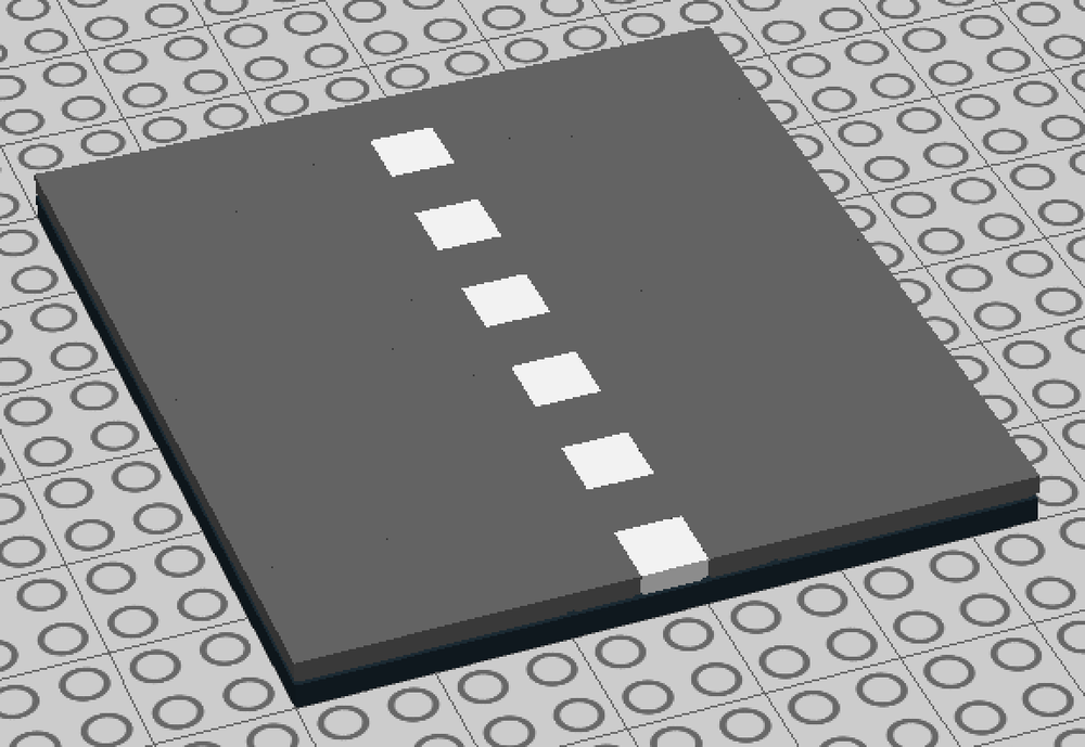 Lego Dual-Lane Road Plate