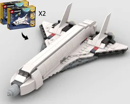 Star Chaser Spacecraft - Alternate Build of 2 x 31134 Space Shuttle