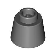 Lego Cone 1.17 x 1.17 x 2/3 (Fez) / Dark Bluish Gray