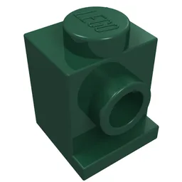 Brick Special 1 x 1 with Headlight / Dark Green