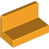 Panel 1 x 2 x 1 [Rounded Corners] / Bright Light Orange