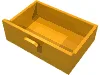 Cupboard 2 x 3 Drawer / Medium Orange