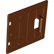 Lego Duplo Door / Lid, Wood Effect / Reddish Brown