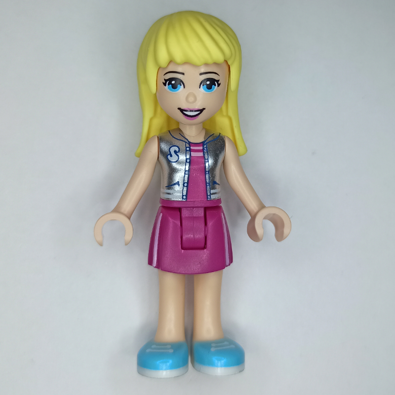 Lego Stephanie - Silver Top, Magenta Skirt