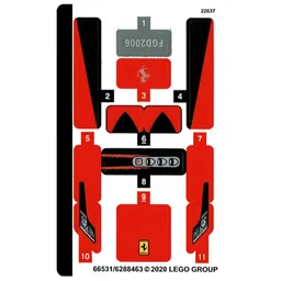 Sticker Sheet for Set 76895-1 / [No Color/Any Color]