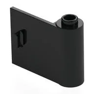 Door 1 x 3 x 2 Right - Open Between Top and Bottom Hinge / Black