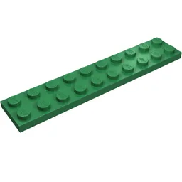 Plate 2 x 10 / Green