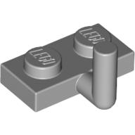 Lego Plate Special 1 x 2 with Bar Up [Horizontal Arm 5mm] / Light Bluish Gray