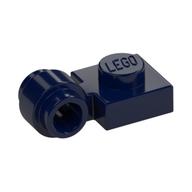 Lego Plate Special 1 x 1 with Clip Light, Bar Hole [Thick Ring] / Dark Blue