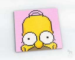The Simpsons 'Homer Simpson' Brick Art Mosaic