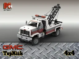 80's GMC TopKick Wrecker 4x4 RC white/dark red