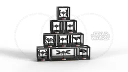 SW Micro T.I.E fighters Desktop Cube Series : ALL