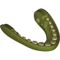 Creature Body Part, Dewback Lower Jaw with Teeth Print / Olive Green