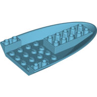 Lego Aircraft Fuselage Curved Forward 6 x 10 Bottom / Medium Azure