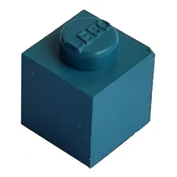 Modulex Brick 1 x 1 with LEGO on Stud / Modulex Pink