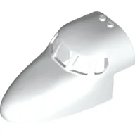 Aircraft Fuselage Curved Forward 6 x 10 Top with 5 Window Panes / White