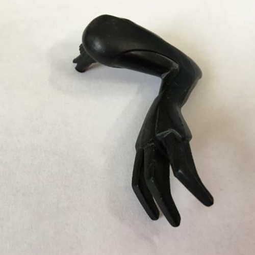Lego Animal Body Part, Dinosaur, Arm / Leg, Left with Claws / Black