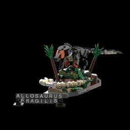 Allosaurus Display Paleoaccurate MOC