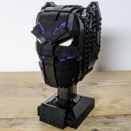 Lego Black Panther Helmet Moc (Bat man Cowl Modification)