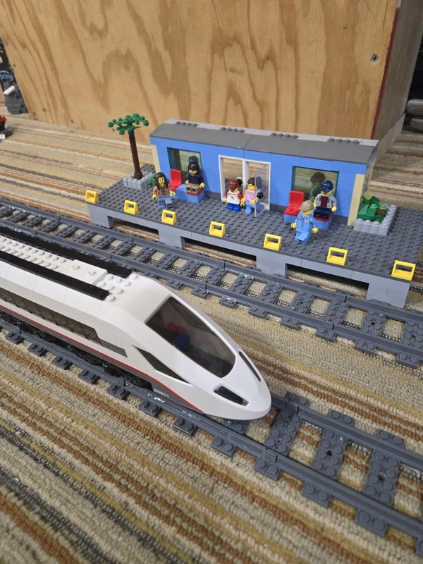 Lego train station