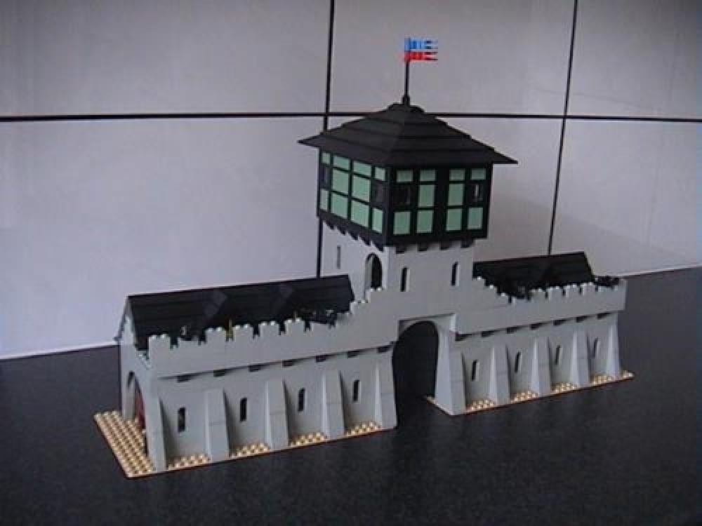 Lego Medieval City Wall with Royal Stables and Saddle Workshop