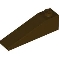 Brick Sloped 18° 4 x 1 / Dark Brown