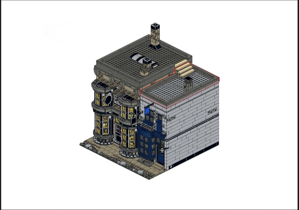 Lego Ollivanders and Scribbulus MOC