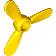 Lego Duplo Rotor 3 blade, 4 Diameter (Propeller) / Yellow