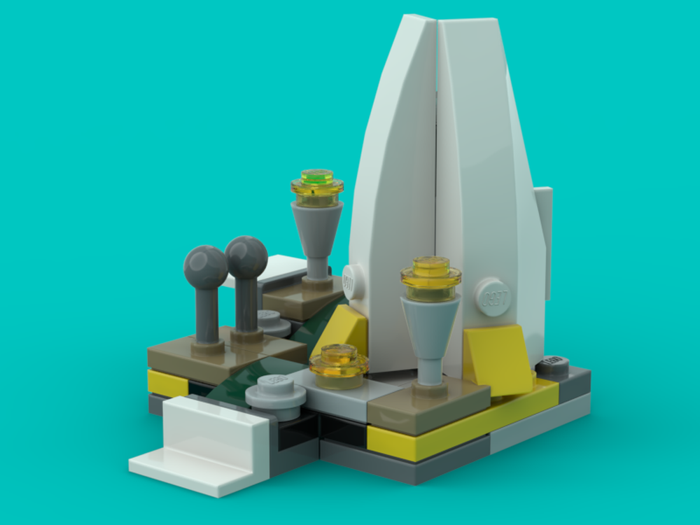 Lego Coruscant building