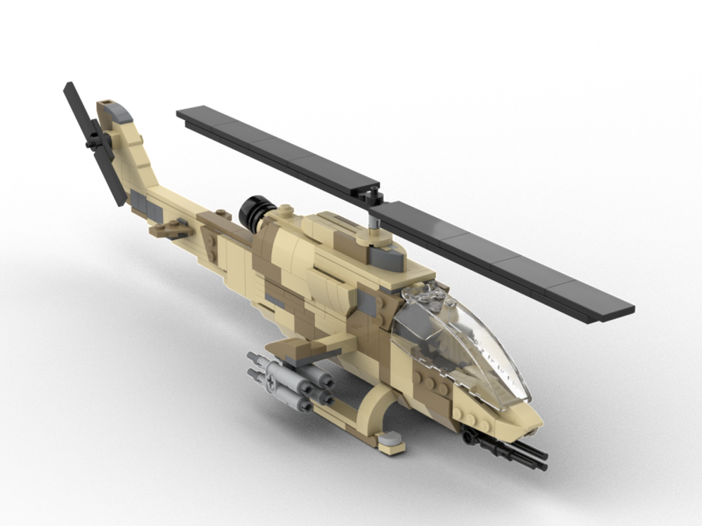 Lego AH-1F / AH-1S Cobra Minifig Scale (1:42)