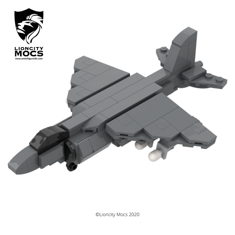 Lego AV-8B Harrier II Fighter Jet Mini MOC