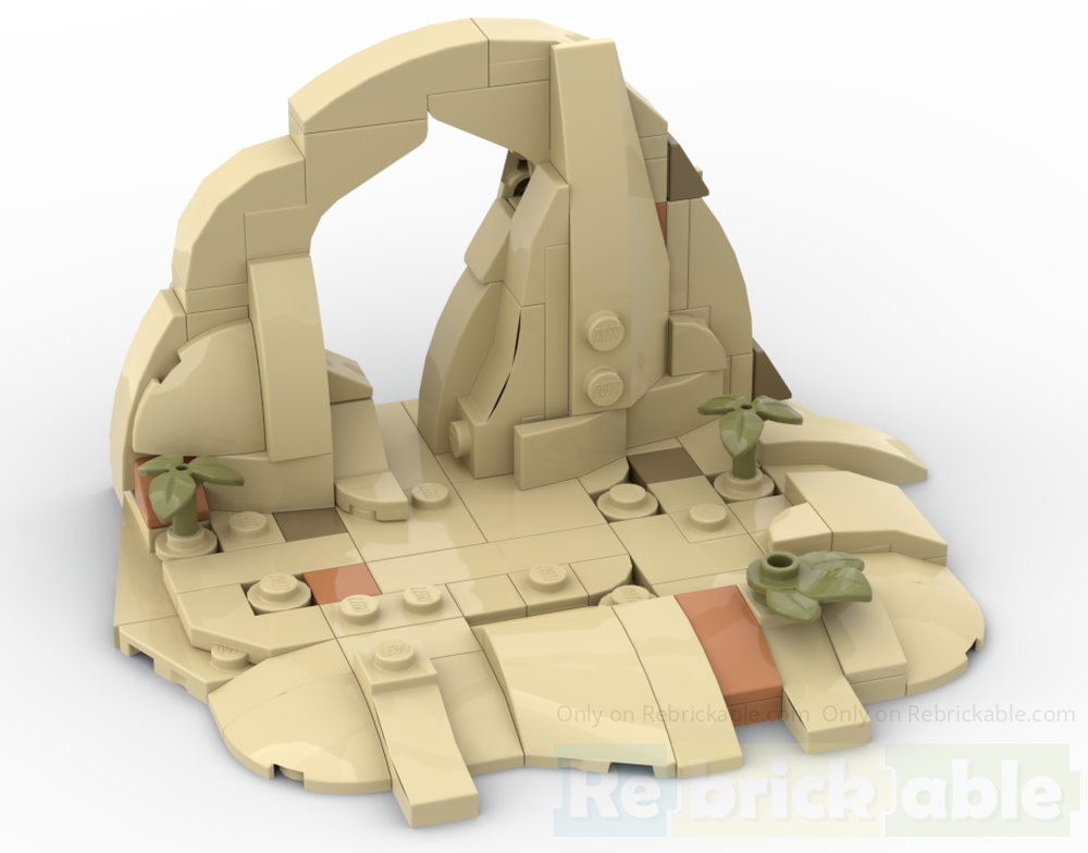 Lego Web slinger/Tatooine minifigure display