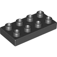 Duplo Plate 2 x 4 / Black