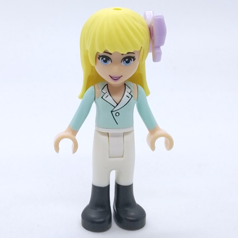Lego Stephanie - White Blouse, White Trousers, Bow