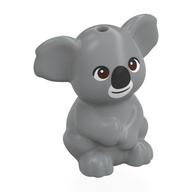 Lego Animal, Koala, Sitting with Black Noes, White Mouth, Dark Brown Eyes print / Light Bluish Gray