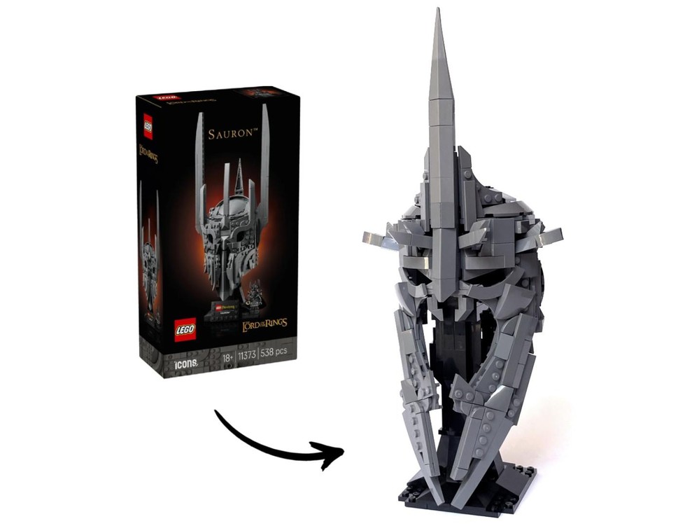 Lego The Witch-king of Angmar Helmet - LOTR Sauron's Helmet 11373 Alt Build